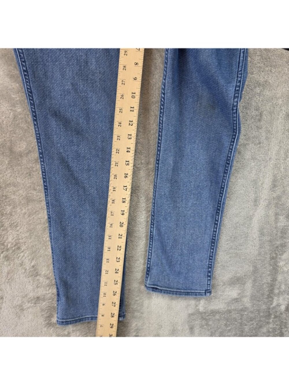 Levis Line 8 Jeans Womens 34 Blue Medium Wash Skinny Slim Stretch Denim Pants - Picture 10 of 13